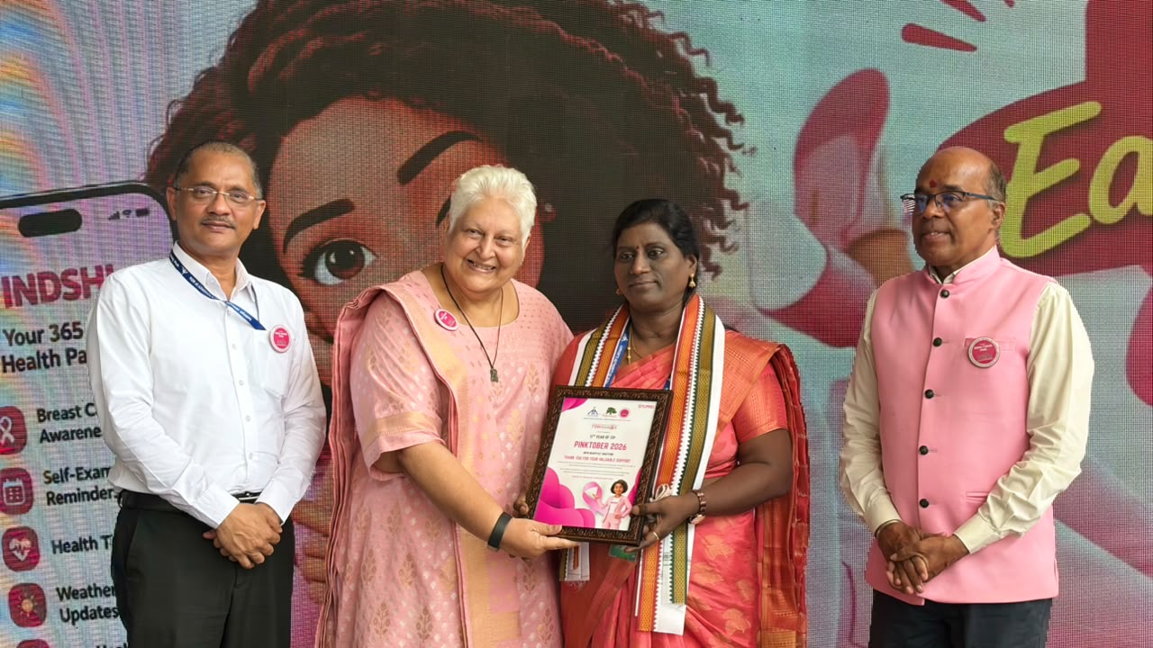Honoured guests receive the Pinktober 2026 citation.