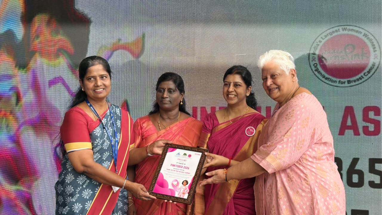The Pinktober 2026 citation presented to honoured guests.