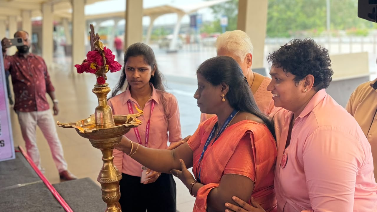 The ceremonial lamp lighting marks the start of Pinktober 2026.