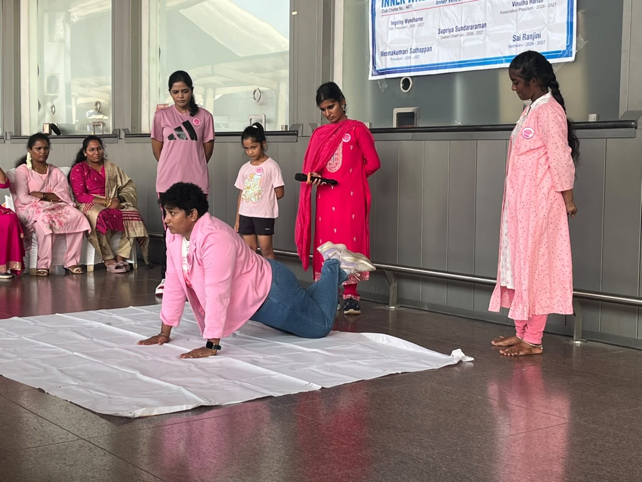 Moving for health: an exercise demonstration at Fitathon 2026.